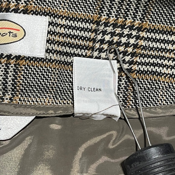 Talbots Women's Plaid Stretch Wool Blend Wide Leg Lined Career Pants Size 4 EUC - Picture 6 of 8